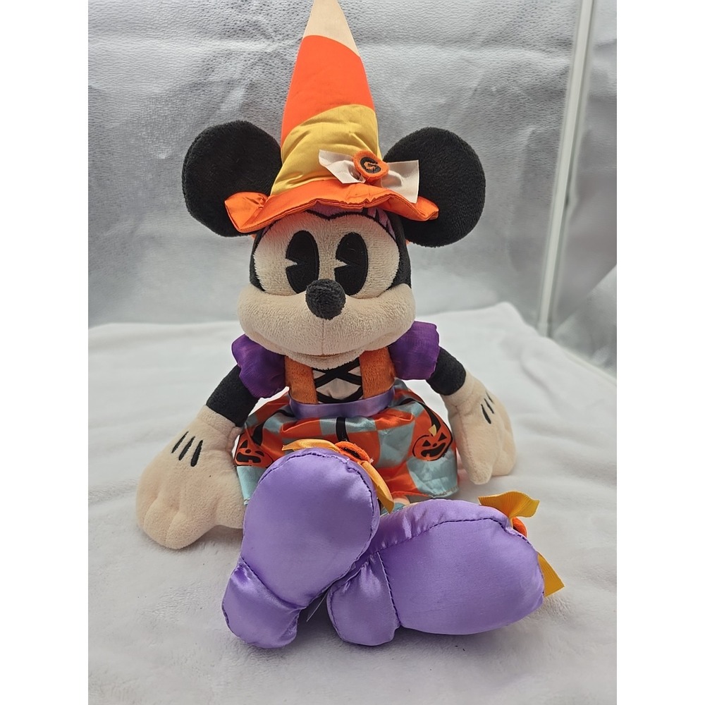 Disney STORE "Tricks and Treats" Witch Minnie Mouse - Halloween 2020 - Plush 16"